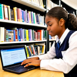 **Image Prompt 1: Academic Research**
   - "A student conducting research at a desk filled with books and a laptop, looking at reviews and testimonials about service management academies. The setting is bright and inviting, with a focus on a study environment."